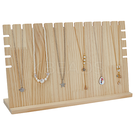 Wood Jewelry Display Stand ODIS-WH0030-177B-1