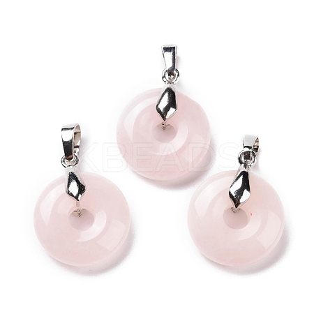 Natural Rose Quartz Pendants G-E059-01P-05-1