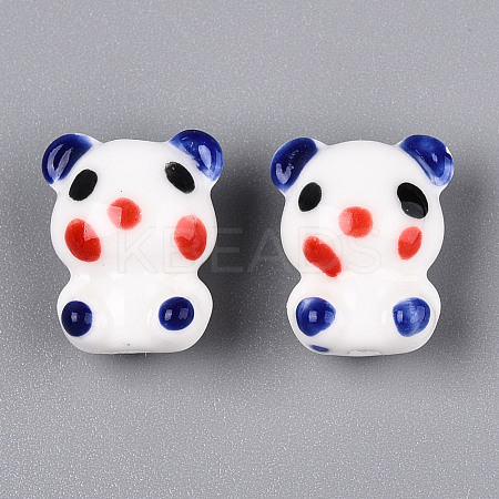 Handmade Porcelain Bead Strands PORC-N011-02C-1
