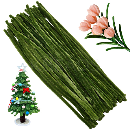 100Pcs DIY Plush Sticks FIND-SP0004-72E-1