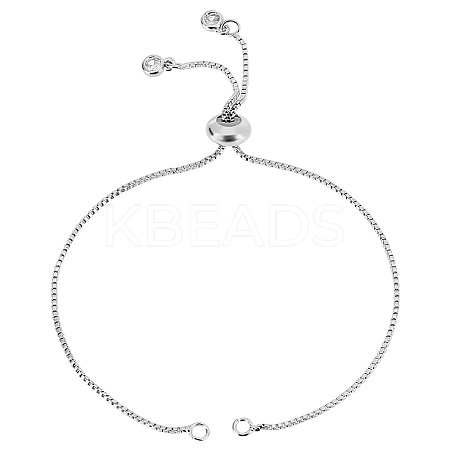 10Pcs Brass Box Chain Bracelet Making KK-BBC0012-43P-1