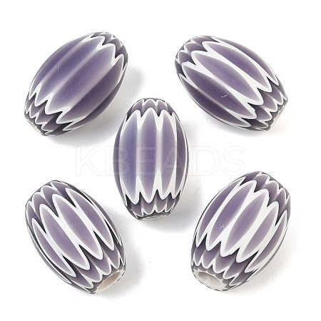 Handmade Millefiori Glass Beads GL-CBAAE72-01B-04-1