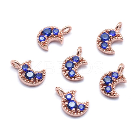 Brass Charms ZIRC-J040-35RG-01-NR-1