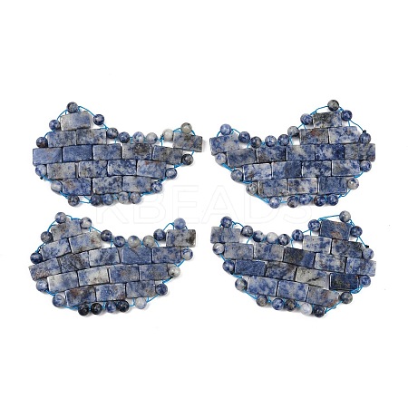 Natural Blue Spot Jasper Eye Patches G-D301-A07-1