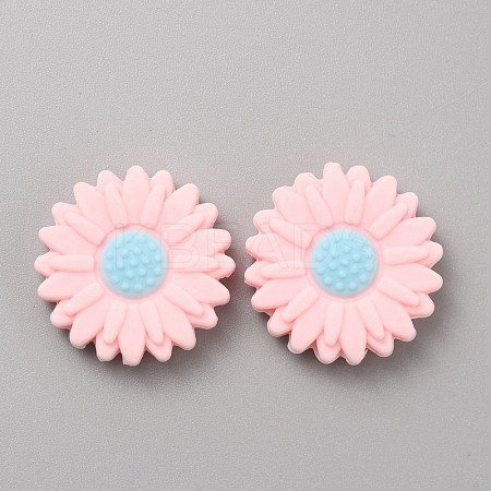 Daisy Food Grade Eco-Friendly Silicone Beads Set SIL-WH0008-49D-1