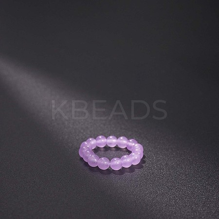 Natural Jade Stretchy Finger Rings FS-WG01730-40-1