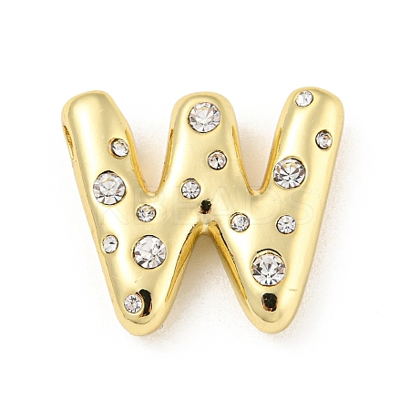 Brass Micro Pave Clear Cubic Zirconia Pendants KK-E093-04G-W-1
