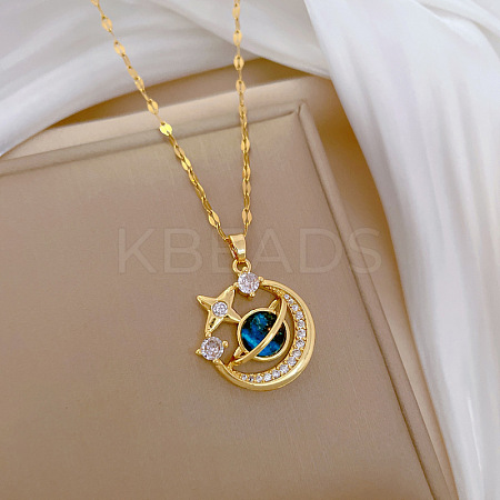 Zinc Alloy Crystal Rhinestone Pendant Necklaces WGBD940-08-1