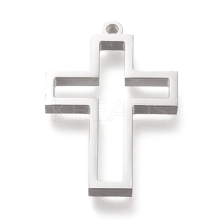 Non-Tarnish 304 Stainless Steel Open Back Bezel Pendants LS-STAS-K208-04P-A-1