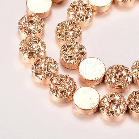 Electroplate Non-magnetic Synthetic Hematite Bead Strands G-Q465-06KC-1