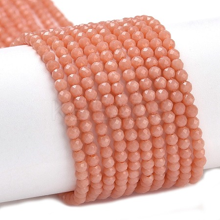 Glass Imitation Jade Beads Strands GLAA-H021-02-02-1