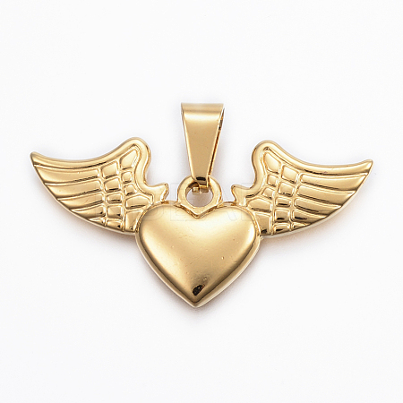 304 Stainless Steel Pendants X-STAS-H372-38G-1