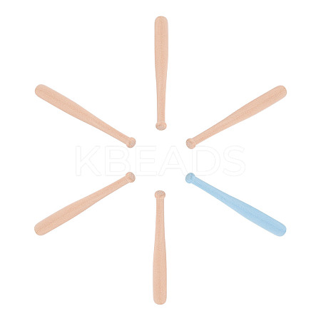 Natural Wood Baseball Bat Home Display Decorations WOOD-WH0101-35-1