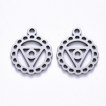 Non-Tarnish 304 Stainless Steel Pendants STAS-S113-007C-1
