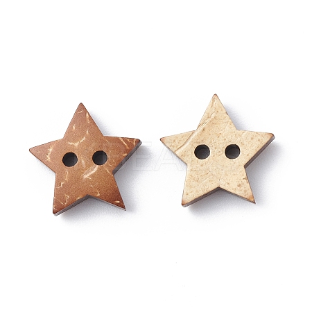 Lovely Stars 2-hole Basic Sewing Button NNA0Z19-1