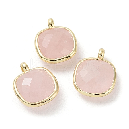 Natural Rose Quartz Pendants G-G012-09G-04-1
