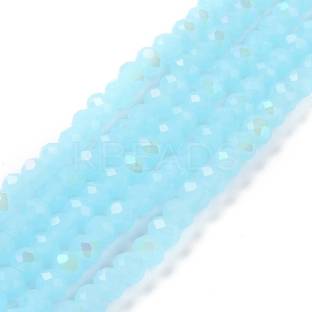 Electroplate Glass Beads Strands EGLA-A044-J4mm-L04-1