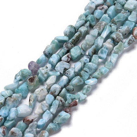 Natural Larimar Beads Strands LS-G-K203-91-1