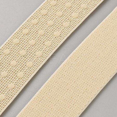 5 Yards Embroidery Flat Polyester Elastic Cord/Band OCOR-WH0016-10B-1