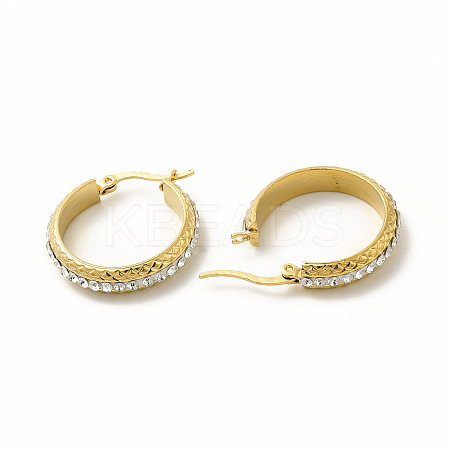 Crystal Rhinestone Hoop Earrings EJEW-M214-16C-G-1