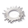 Brass Solar Eclipse Pendants KK-Z010-25P-2