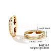 Retro Brass Enamel Hoop Earrings FC5314-6-1