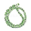 Handmade Evil Eye Lampwork Beads Strands LAMP-F023-A09-3