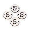 Unfinished Natural Poplar Wood Links Connectors WOOD-S045-140A-01S-1