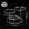 3-Tier Round Acrylic Finger Ring Riser Display Stands RDIS-WH0004-13-2