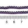 Baking Paint Pearlized Glass Pearl Round Bead Strands HY-Q003-10mm-20-4