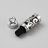 316 Surgical Stainless Steel Box Chain Hollow Column Perfume Bottle Pendant Necklaces NJEW-WH0001-29P-B03-2