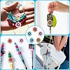10Pcs 5 Colors Silicone Focal Beads SIL-CJ0001-57-7