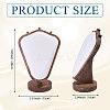 Bust Shaped Wooden Necklace Display Stands NDIS-WH0003-018D-2