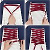 Cloth Cord for Women's Wedding Dress Zipper Replacement SRIB-WH0007-80D-4