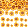 36Pcs 6 Styles Opaque Resin Cabochons RESI-TA0002-96-1