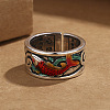 Retro Ethnic Style Brass Adjustable Cuff Rings FS-WG2D462-01-2