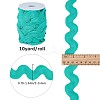 10 Yards Polyester Wavy Fringe Trim Ribbon OCOR-GF0002-49A-2