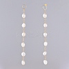 Natural Cultured Freshwater Pearl Dangle Earrings EJEW-JE03827-01-3