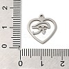 Non-Tarnish 201 Stainless Steel Pendants STAS-E206-06P-03-3
