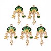 Alloy Enamel Pendants X-ENAM-S126-118A-NR-1
