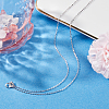 1Pc 925 Sterling Silver Cable Chain Necklaces NJEW-BBC0001-14-4