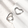 201 Stainless Steel Hoop Earrings EJEW-Z137-02P-02-3