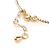 Brass Coin Charm Bracelet with Natural Red Aventurine BJEW-TA00116-04-5