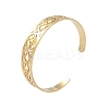Hollow Out Knot 304 Stainless Steel Open Cuff Bangles for Women LS-BJEW-G701-02G-1