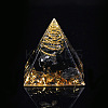Orgonite Pyramid Resin Display Decorations G-PW0005-05G-1