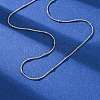 1.2MM 304 Stainless Steel Satellite Chain Necklaces NJEW-T016-21A-P-2