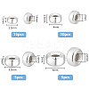   35Pcs 4 Style 925 Sterling Silver Spacer Beads STER-PH0001-71-2