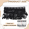 3 Yards Polyester Tassel Lace Ribbon OCOR-LP0002-57A-2