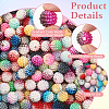 400Pcs 10 Colors Gradient Color Resin Imitation Pearl Beads RESI-NB0002-02-4