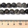 Natural Black Flower Amazonite Beads Strands G-G184-A05-01-5